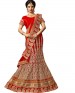 wedant FAshion Wedding Heavy Work Dulhan Collection Self Design Lahengha Choli Red